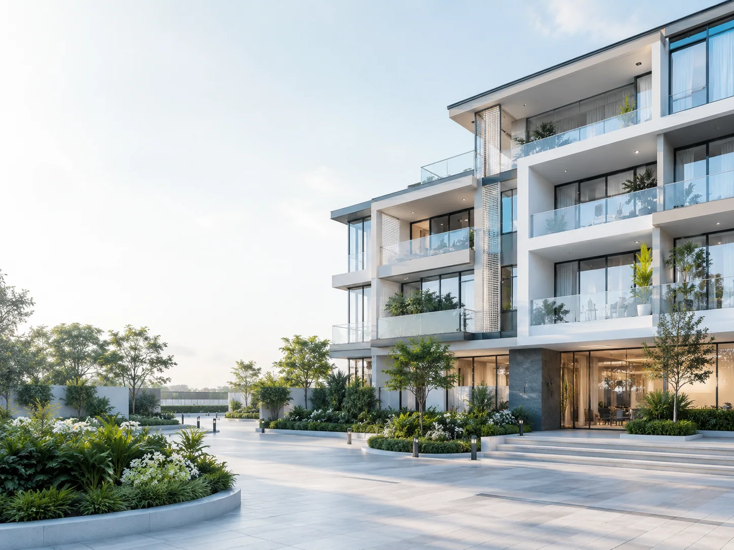 Modern rental living and workspace environment