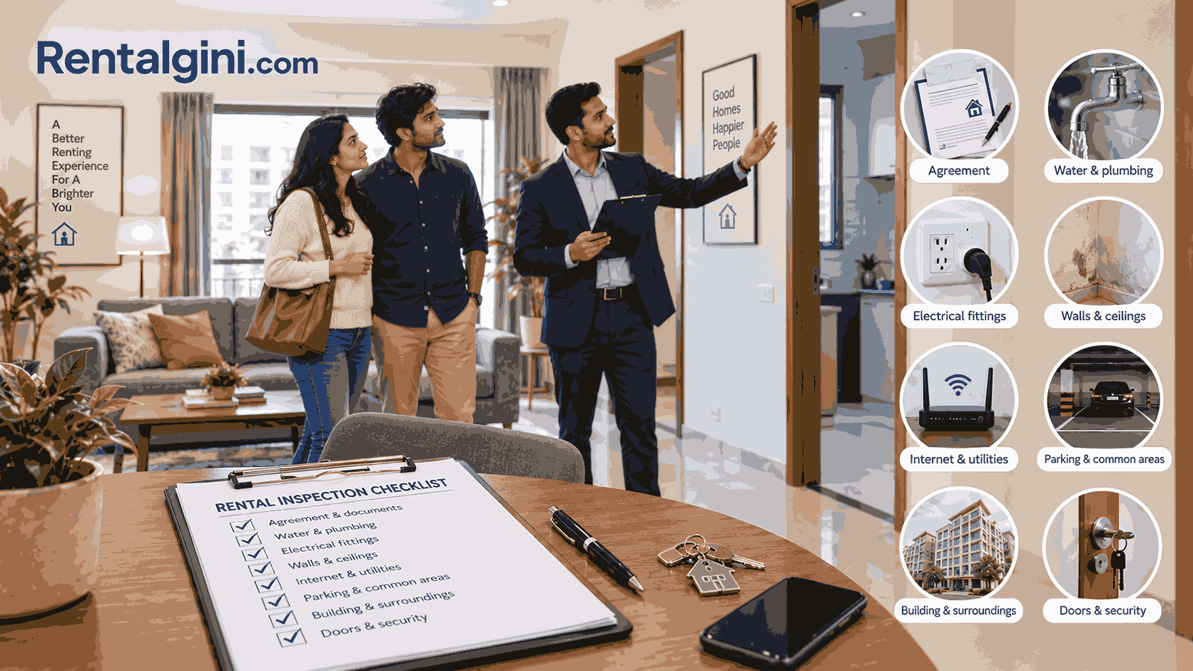 Stakeholders involved in a rental transaction and property management lifecycle