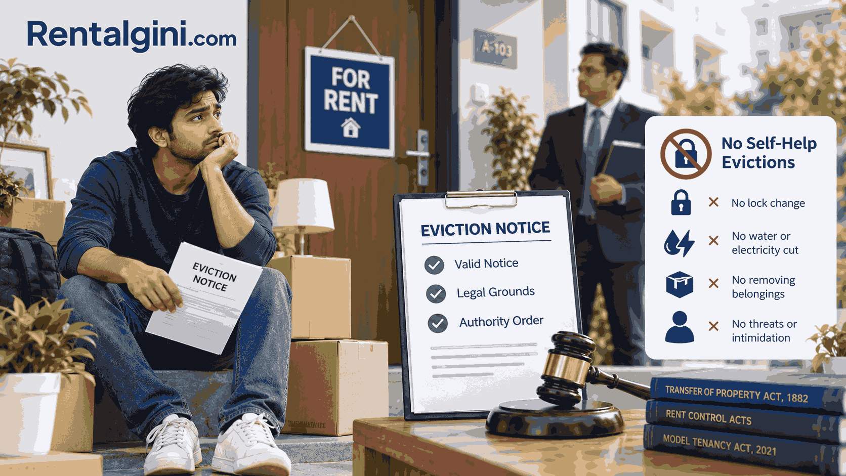 Tenant discussing a proposed rent increase with a landlord
